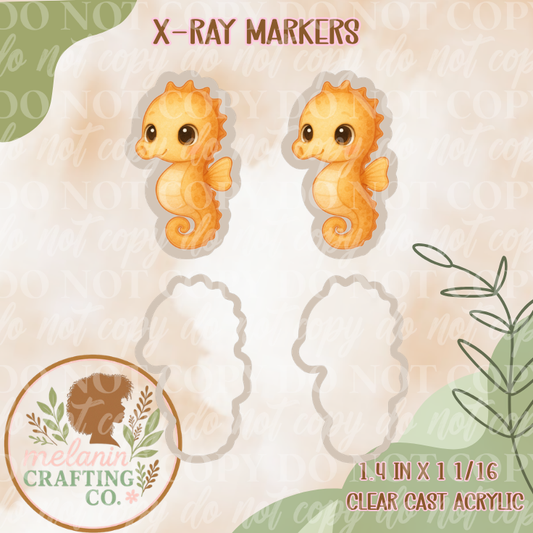Sea Horse X-Ray Markers (Decal Included)