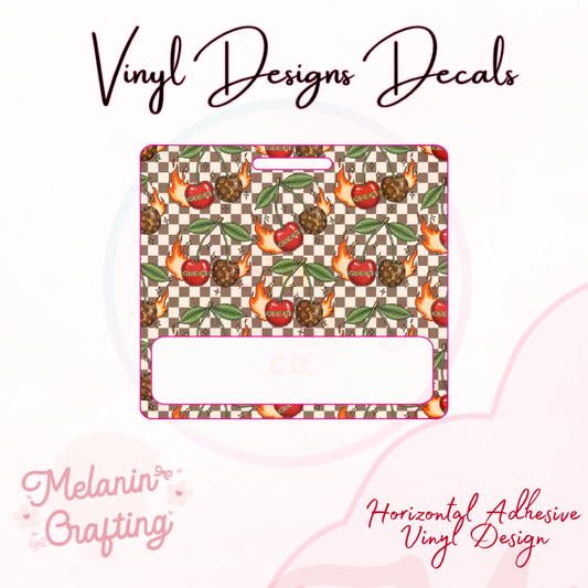 Boujee Cherries Horizontal Vinyl Decal
