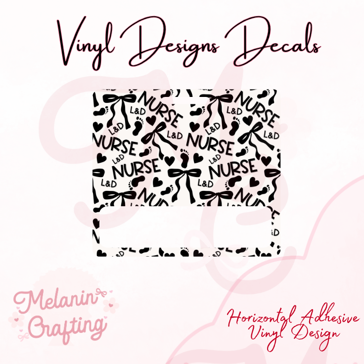 L&D Nurse Horizontal Vinyl Decal