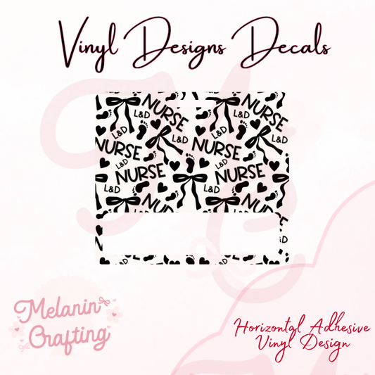 L&D Nurse Horizontal Vinyl Decal
