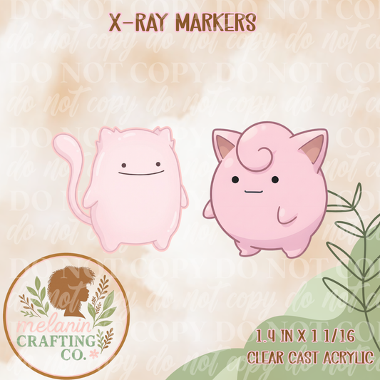 Mew/JigglyPuff X-Ray Markers (Decal Included)