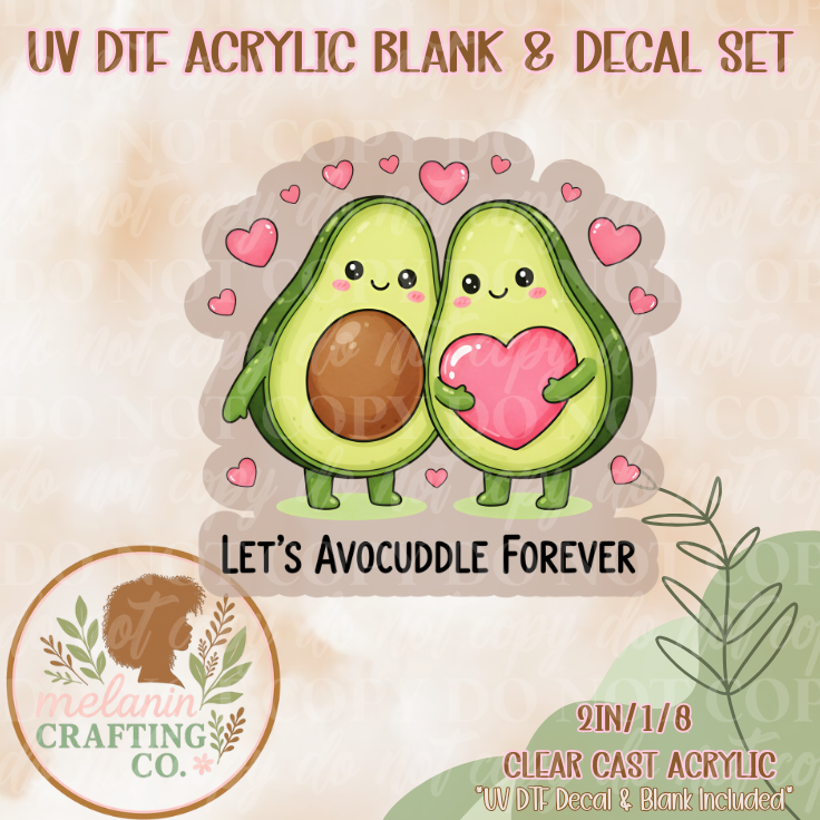 Advocuddle UV Dtf Acrylic Blank & Decal Set