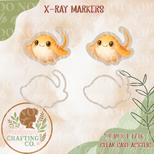 Baby Stingray X-Ray Markers (Decal Included)