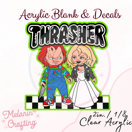 Thrasher Acrylic Blank & Decal Set