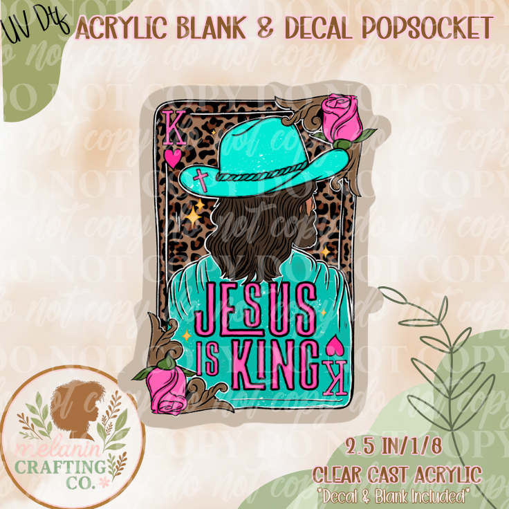 Jesus Is King Western UV DTF Acrylic Blank Set