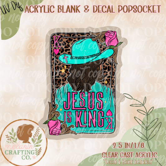 Jesus Is King Western UV DTF Acrylic Blank Set