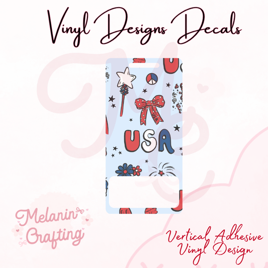 USA Vertical Vinyl Decal