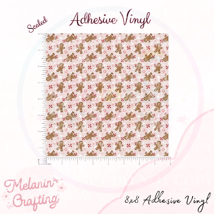 Peppermint Gingerbread Adhesive Vinyl