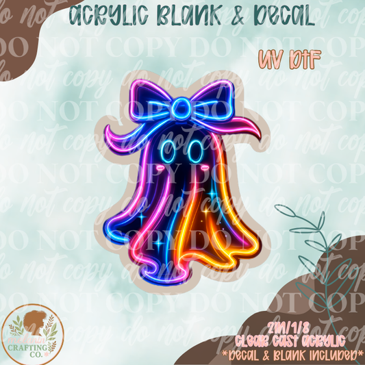 Neon Ghost UV DTF Acrylic Blank Set