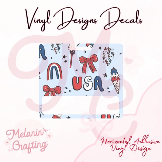 USA Horizontal Vinyl Decal