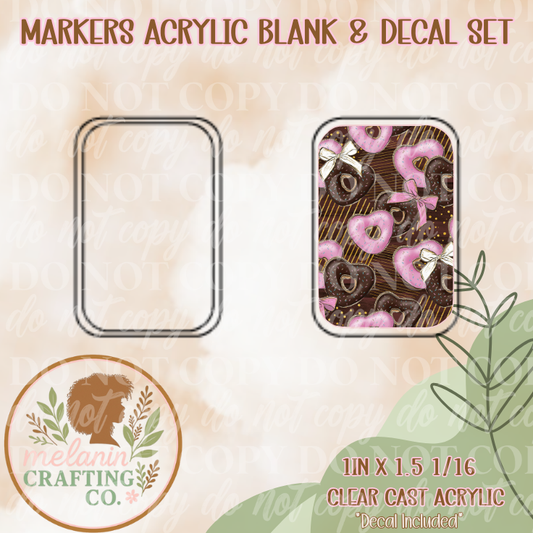 Fudge Hearts X-Ray Markers (Decal Included)