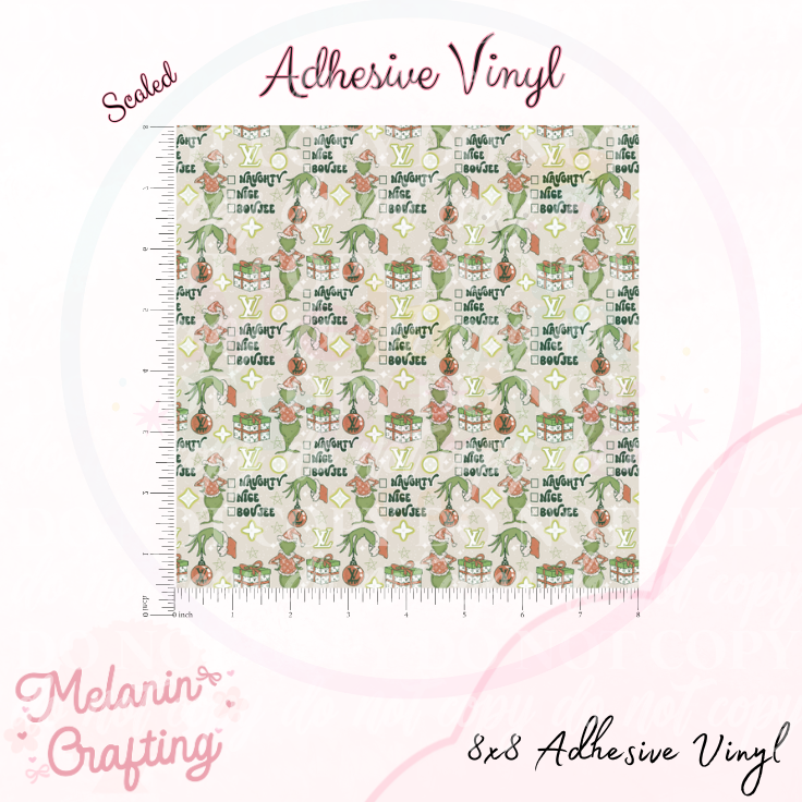Green Grinch Adhesive Vinyl