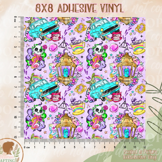 Magical Car 8x8 Adhesive Vinyl