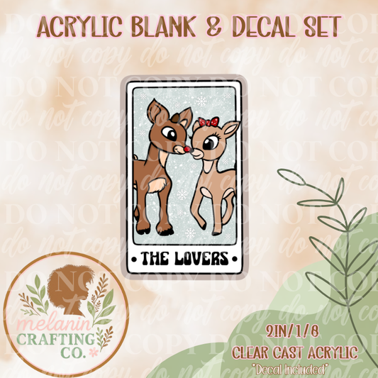 Reindeer Lovers Acrylic Blank & Decal Set