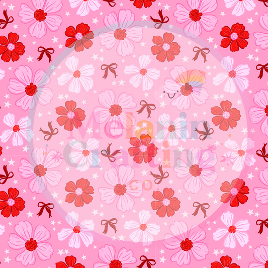 Coquette Flowers 6x6 Adhesive Vinyl