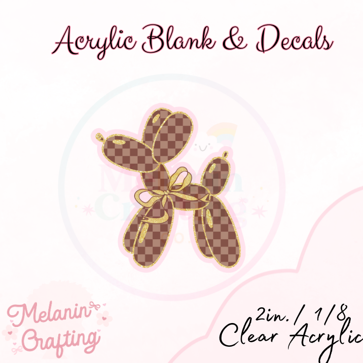 Bougie Acrylic Blank & Decal Set
