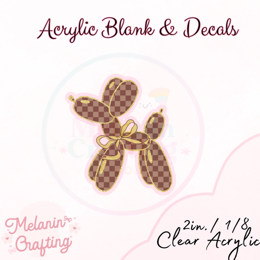 Bougie Acrylic Blank & Decal Set