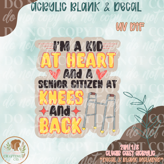 Kid At Heart UV DTF Acrylic Blank Set