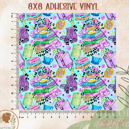 Magical Books 8x8 Adhesive Vinyl