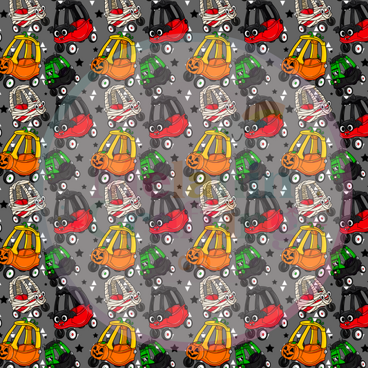 Scary Cars 6x6 Adhesive Vinyl