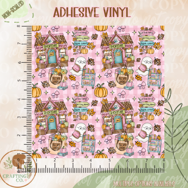 Fall Is Booked! Adhesive Vinyl