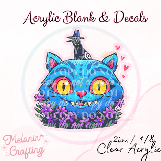 Kpop Cat & Bird Acrylic Blank & Decal Set