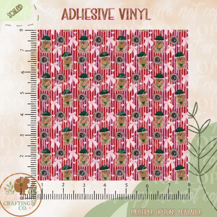 Love Starbies Bear Adhesive Vinyl