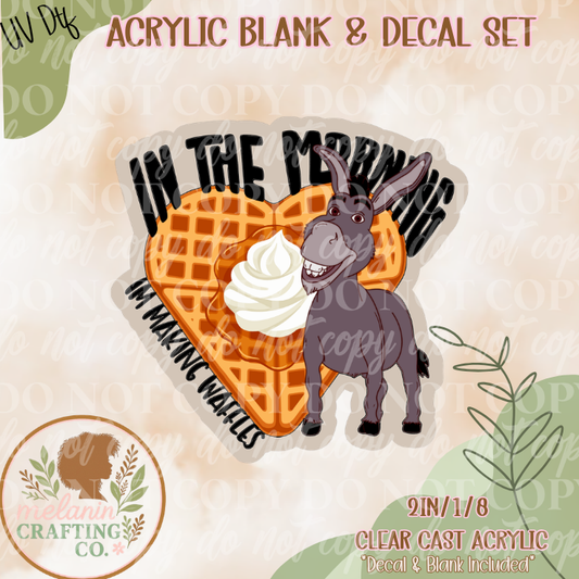 Making Waffles UV DTF Acrylic Blank Set