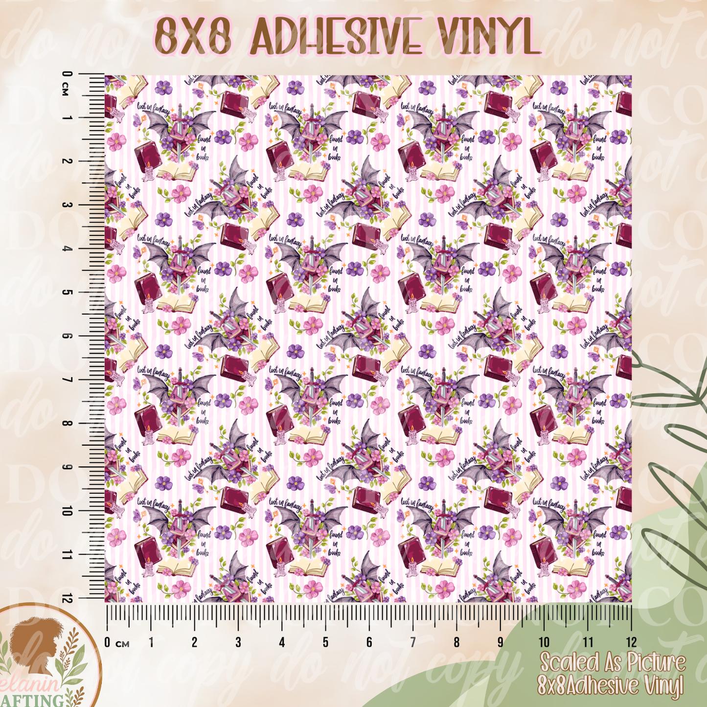 Lost In Fantasy 8x8 Adhesive Vinyl