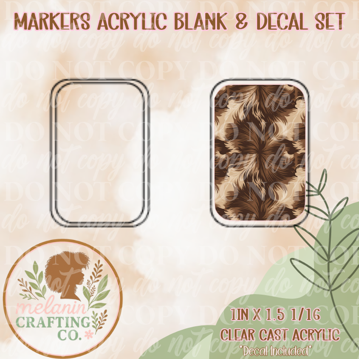 Cocoa Bloom X-Ray Markers Decal Included)