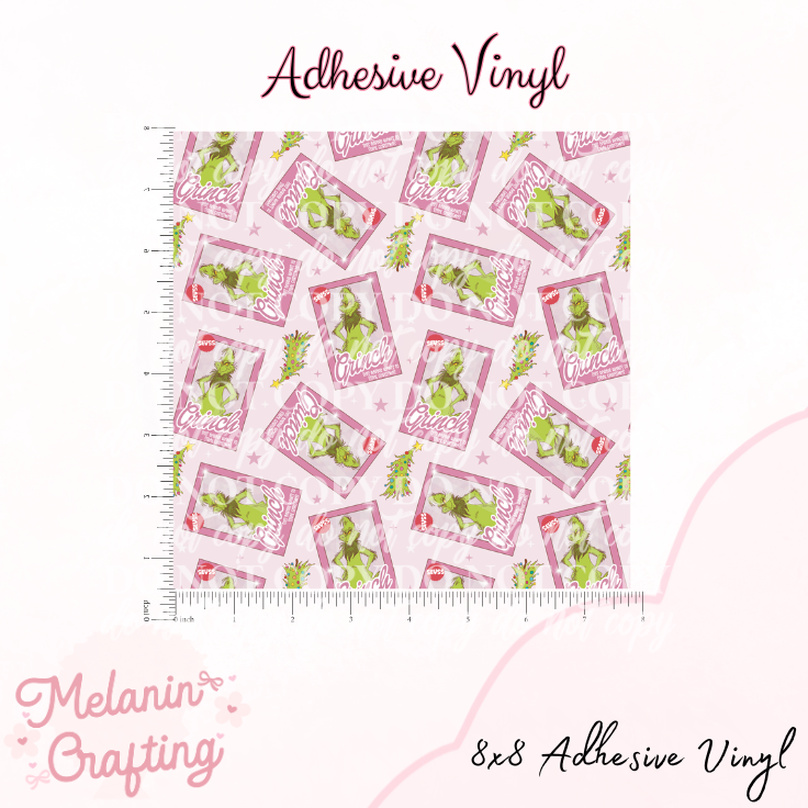 Grinch Doll Box Adhesive Vinyl