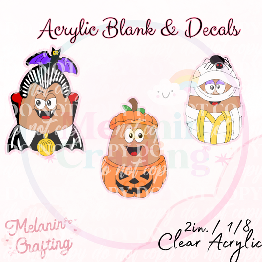 Spooky Nuggets Acrylic Blank & Decal Set