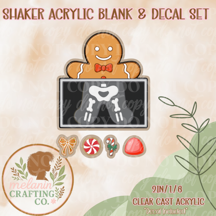 Gingerbread Xray Shaker Set