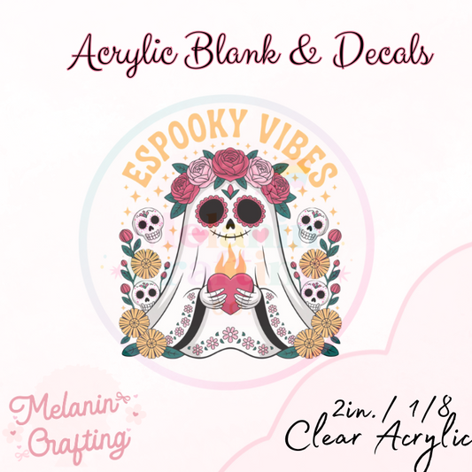 ESpooky Vibes Acrylic Blank & Decal Set