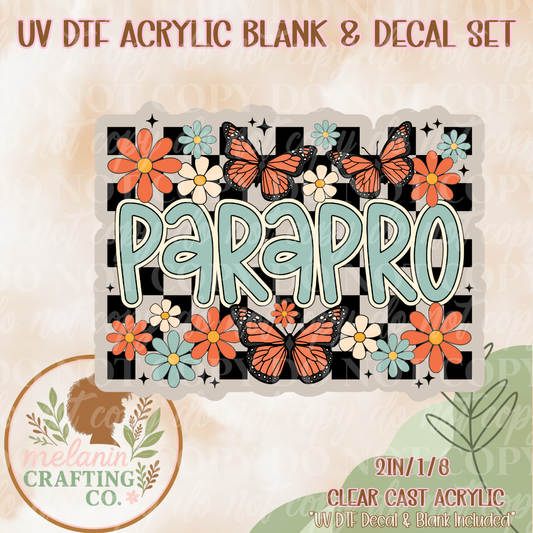 ParaPro UV Dtf Acrylic Blank & Decal Set