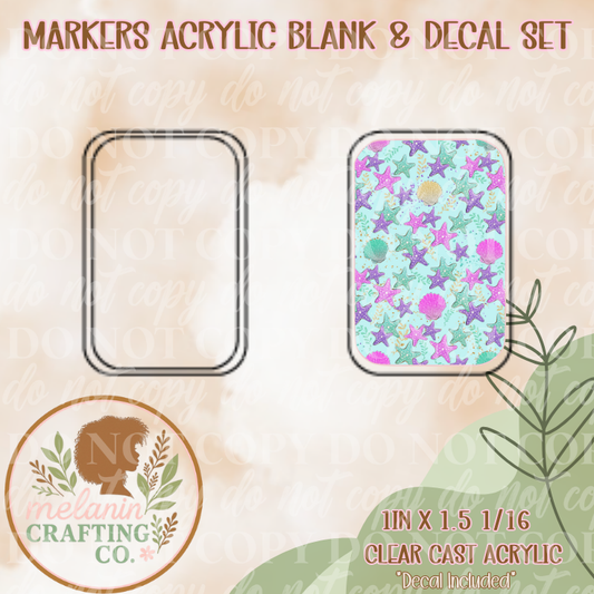 Minty Mermaid X-Ray Markers (Decal Included)