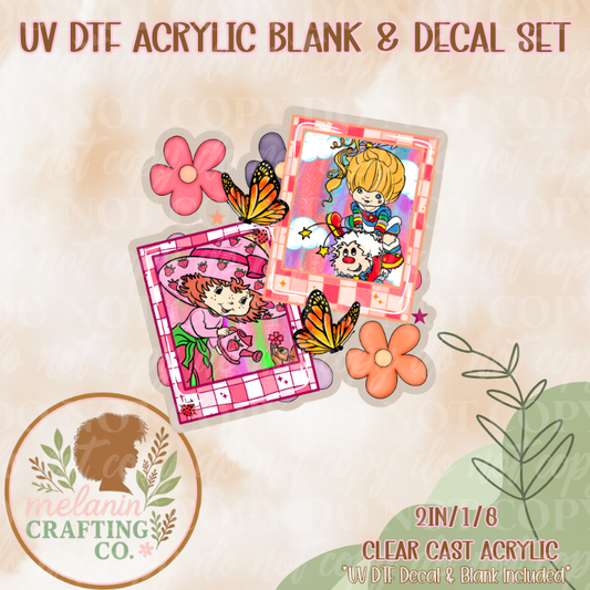 Throwback Dolls Acrylic Blank & Decal Set