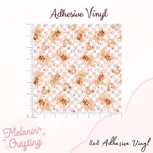 Pink Gingerbread Adhesive Vinyl