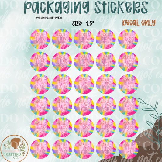 Pretty Things Inside Packaging Stickers