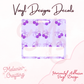 Purple Cherries Horizontal Vinyl Decal