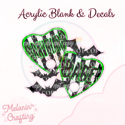 Graveyard Babe Acrylic Blank & Decal Set