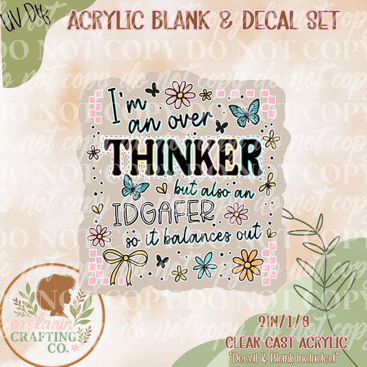 IDGAFER UV Dtf Acrylic Blank Set