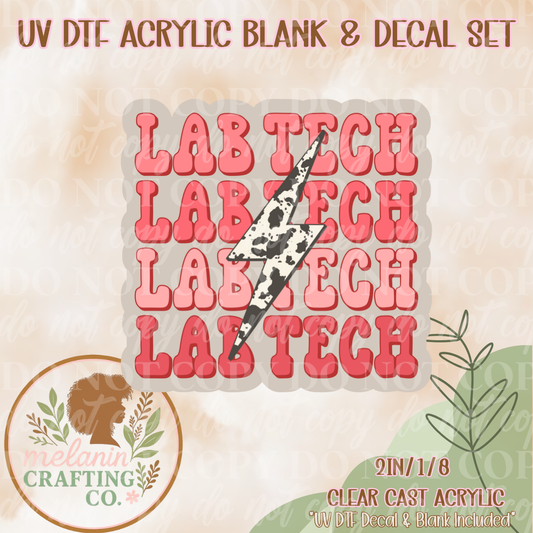 Lab Tech Western UV Dtf Acrylic Blank & Decal Set