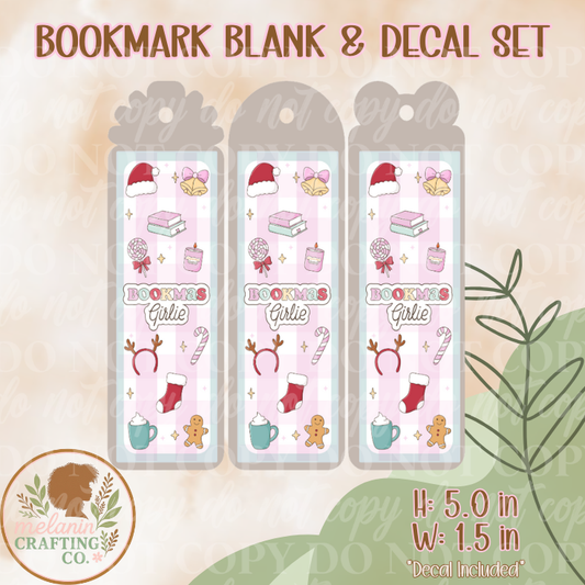Bookmas Girlie Bookmark (Decal Included)