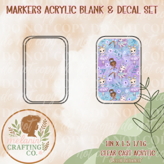 Ballet Garden X-Ray Markers (Decal Included)