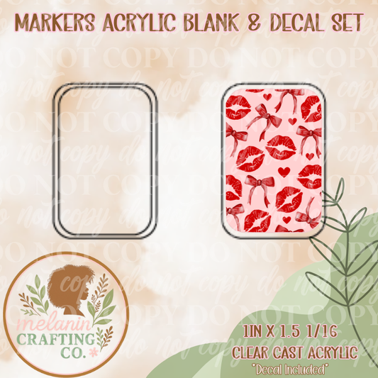 Love Kisses X-Ray Markers Decal Included)