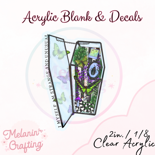 Strange & Unusual  Acrylic Blank & Decal Set