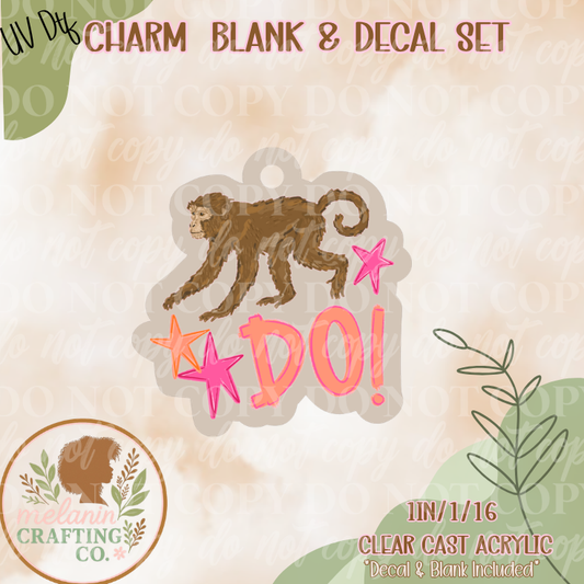 Monkey Do UV DTF Charm & Decal Set