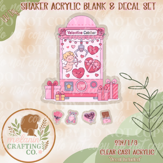 Valentine Catcher UV Dtf Shaker Set