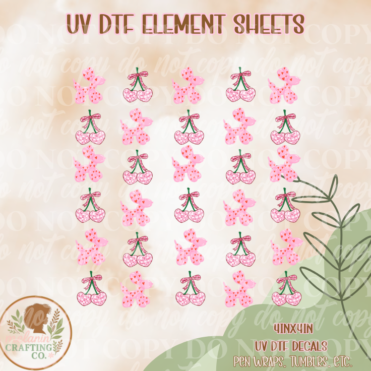 Disco Dogs 4x4 UV Dtf Element Sheet
